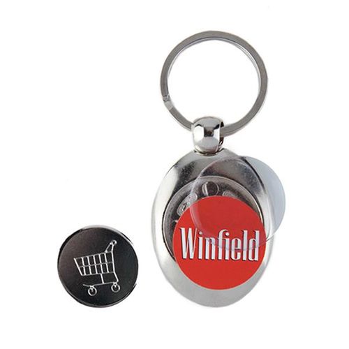 LLAVERO CON MONEDA PARA CARRO  (Ø25MM) MZ25 CARRO MZ-25 CARRO