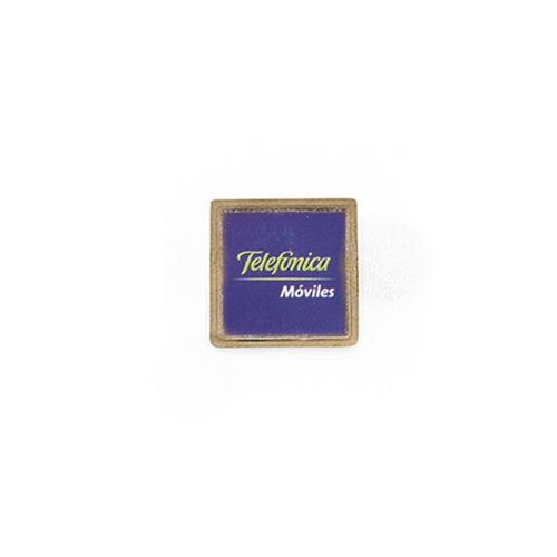 PIN DORADO CUADRADO 15X15MM PIN-10 UV