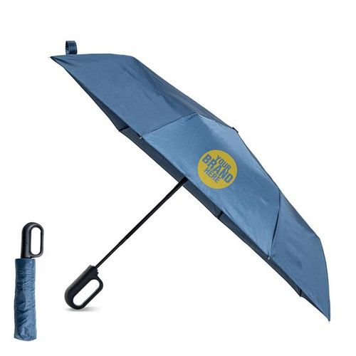 PARAGUAS RETRÁCTIL CON MANGO DE MOSQUETÓN LIFT