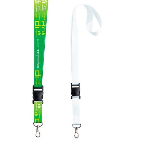 LANYARD CON MOSQUETÓN Y HEBILLA CLICK-CLACK - 20MM SUBLICLAC