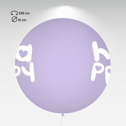 GLOBO PERSONALIZADO HG3FTI, 2 CARAS 1 COLOR BIOGIANT