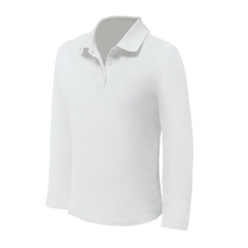 POLO K7 LONG MANGA LARGA 200G, BLANCO - 100% ALGODÓN POLO K7 LONG MANGA COMPRIDA 200G, BRANCO - 100% ALGODÃO