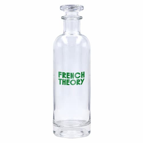 BOTIK Tall glass bottle with transparent cap. 500 ml. Permanent vitrified