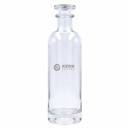 BOTIK Tall glass bottle with transparent cap. 500 ml. Direct print