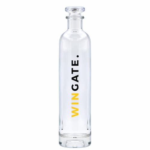 BOTIK Tall glass bottle with transparent cap. 750 ml. Direct print