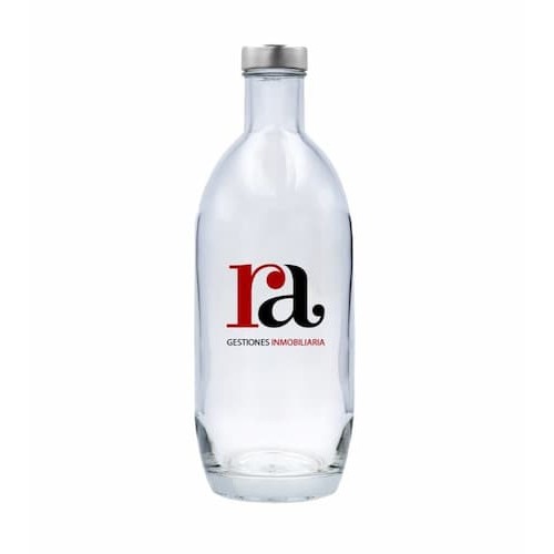 Glass bottle 700 ml, Silver cap. 2 colors