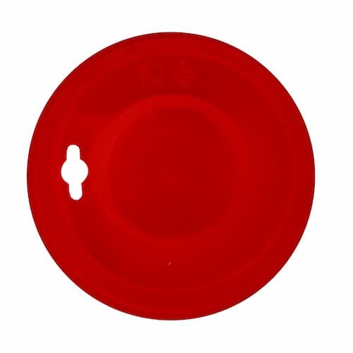 High lid for reusable cups. 500 ml / 20 oz. Red color . Not customised