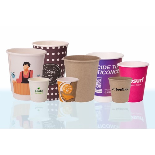 White eco-paper cup. 300 ml / 12 oz. Not customised White eco-paper cup. 300 ml / 12 oz. Not customised