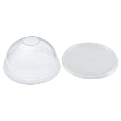 Dome lid, rPET for food container Dome lid, rPET for food container