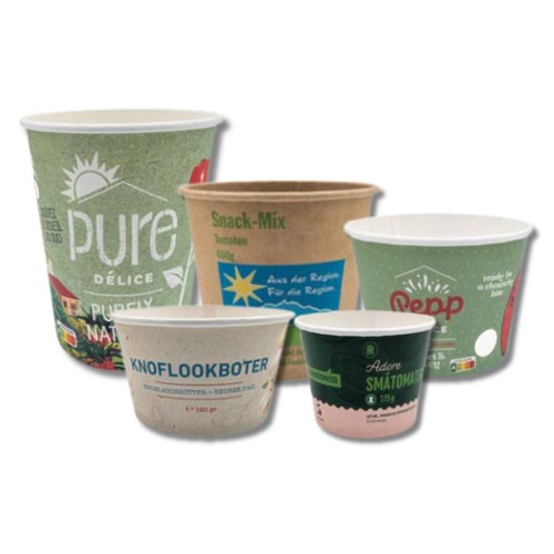 Food container 750 ml white, full-area CMYK printing Food container 750 ml white, full-area CMYK printing