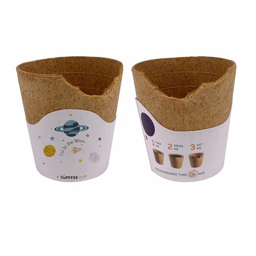 Edible cup. 220 ml / 8 oz Not customised Edible cup. 220 ml / 8 oz Not customised