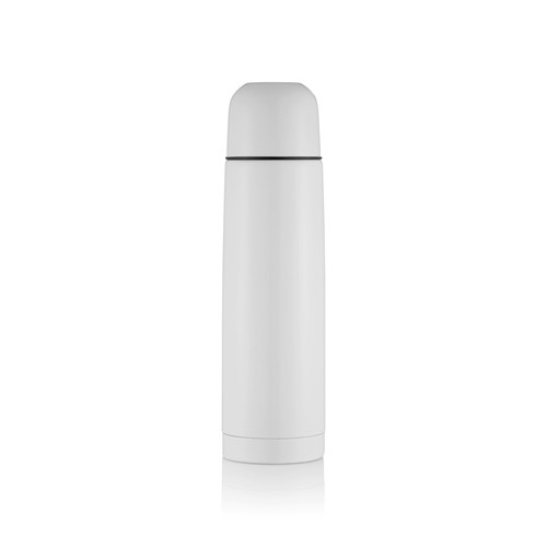 white Termo de acero inoxidable