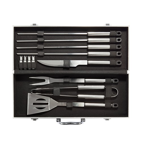 Set de 12 pcs pour barbecue en coffret aluminium - 3