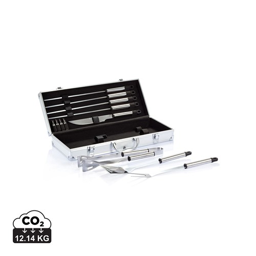 Set de 12 pcs pour barbecue en coffret aluminium - 1