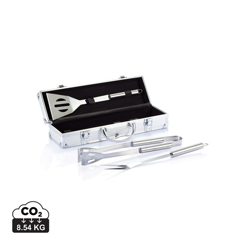 Set de 3 pcs pour barbecue en coffret aluminium - 1