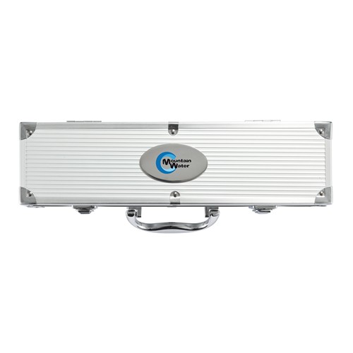 plateado Set Barbacoa 3 piezas en caja de aluminio