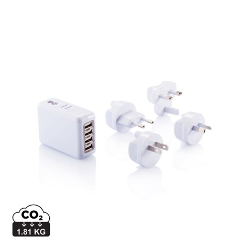 Adaptateur de voyage avec 4 ports USB - 1