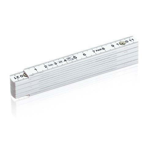 white Regla plegable de fibra de vidrio
