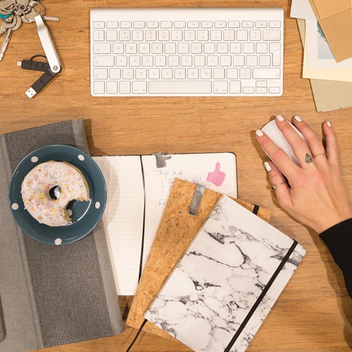 Carnet de notes en liège avec stylo en bambou A5 - 11