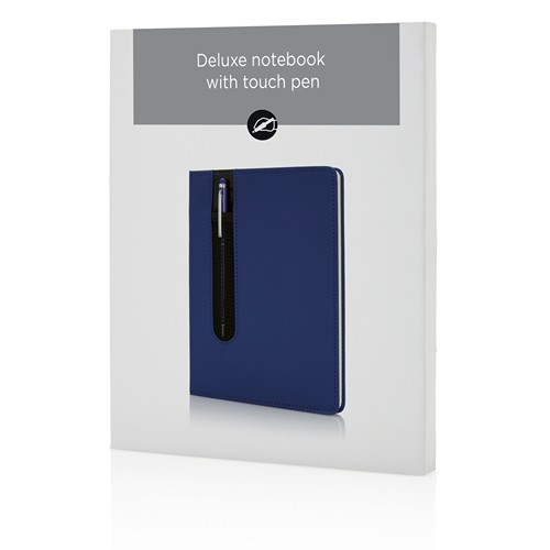 Carnet A5 à couverture rigide en PU avec Stylo tactile - 5