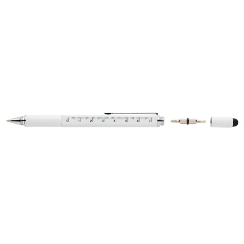 Stylo outil 5 en 1 en aluminium - 5