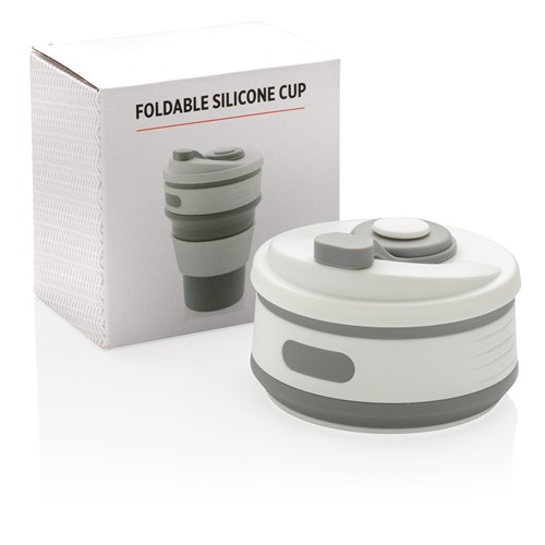 Taza plegable de silicona