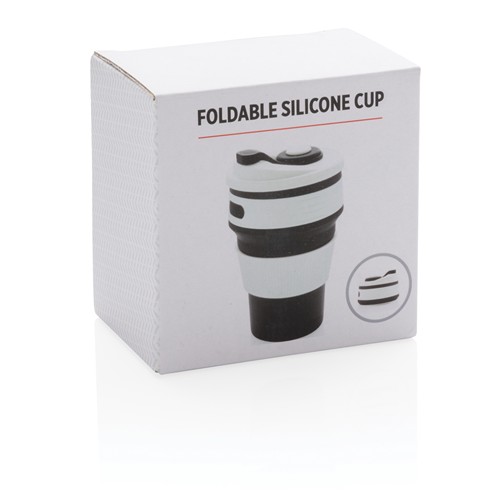 Taza plegable de silicona