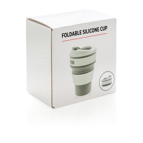 Taza plegable de silicona