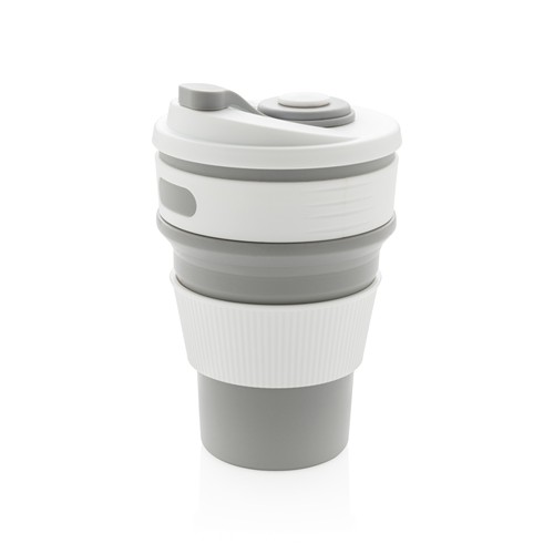 Taza plegable de silicona