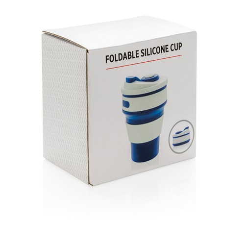 Taza plegable de silicona