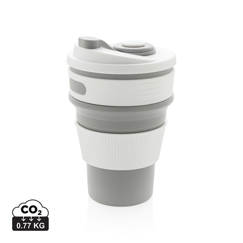 Taza plegable de silicona