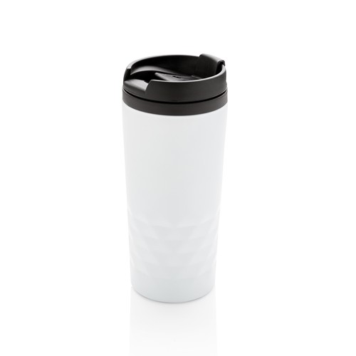 white Taza geométrica
