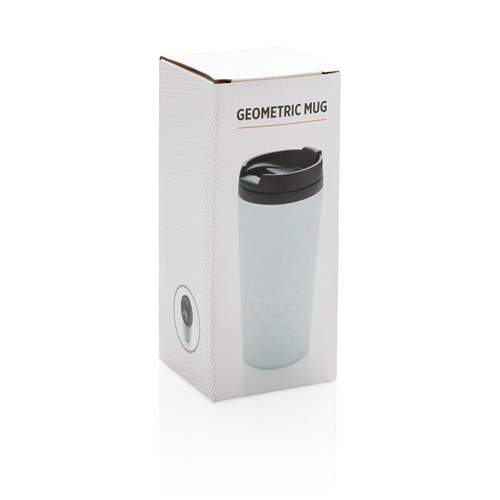 white Taza geométrica