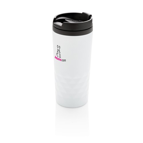 white Taza geométrica