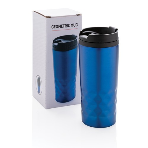 blue Taza geométrica