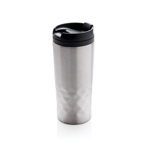 plateado Taza geométrica