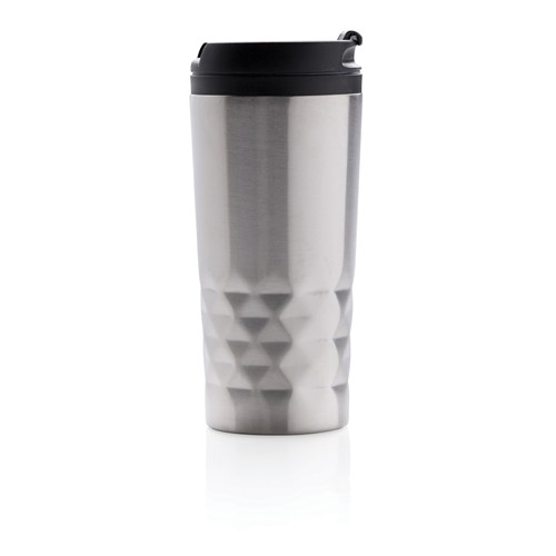 plateado Taza geométrica