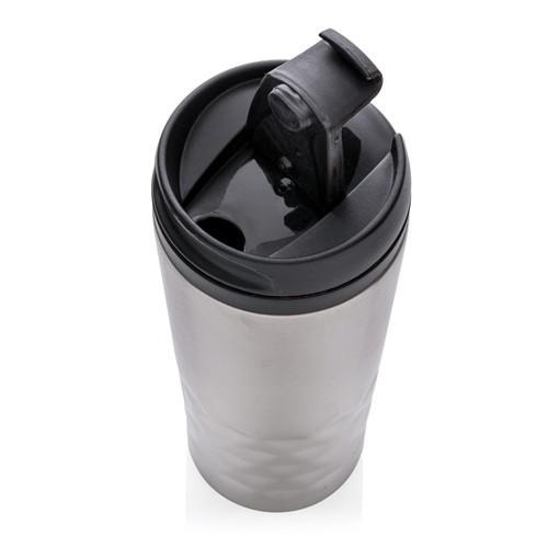 plateado Taza geométrica