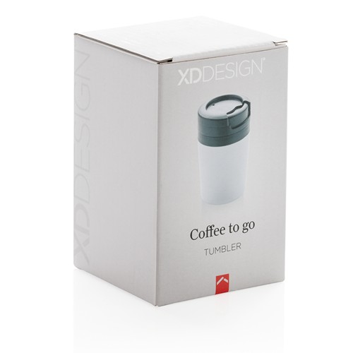 white Taza Coffee to go