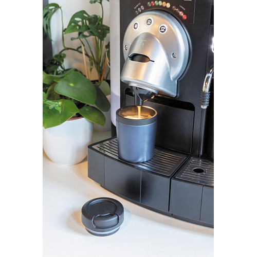 blue Taza Coffee to go