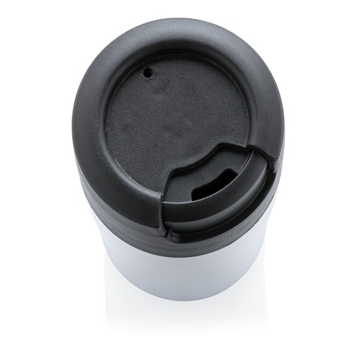 white Taza Coffee to go