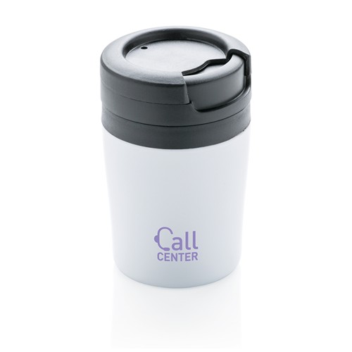 white Taza Coffee to go