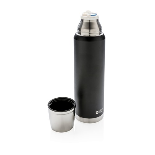 black Termo Swiss Peak Elite de cobre al vacío 1L