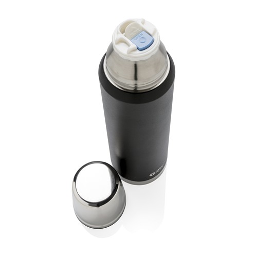 black Termo Swiss Peak Elite de cobre al vacío 1L