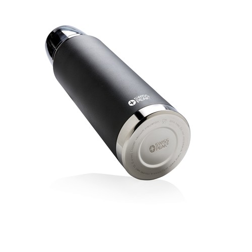 black Termo Swiss Peak Elite de cobre al vacío 1L