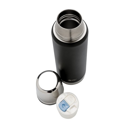 black Termo Swiss Peak Elite de cobre al vacío 1L