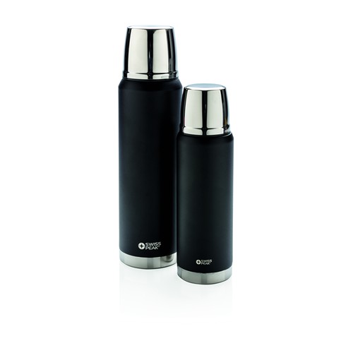 black Termo Swiss Peak Elite de cobre al vacío 1L