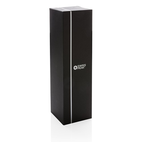 black Termo Swiss Peak Elite de cobre al vacío 1L
