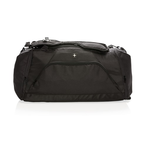 black Bolsa y mochila deportiva Swiss Peak RFID