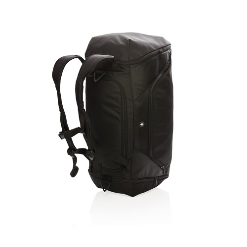black Bolsa y mochila deportiva Swiss Peak RFID
